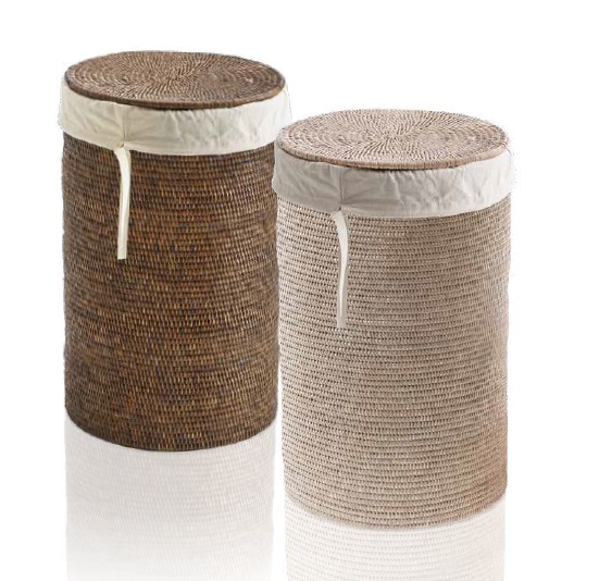 BASKET WB SMALL rotangist mustapesukast linase pesukotiga- hele rotang, tume rotang. Hind 356,75 € (km-ga)